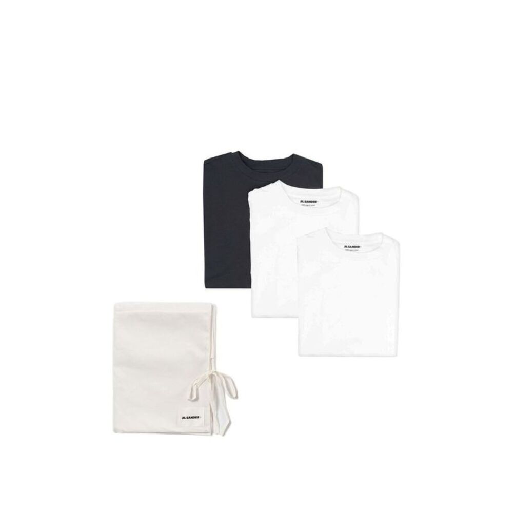 Jil Sander White Cotton Long Sleeve Men's T-Shirt